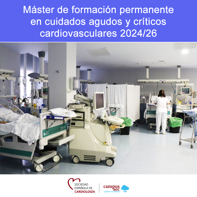 Máster de formación permanente en cuidados agudos y críticos cardiovasculares 2024/26