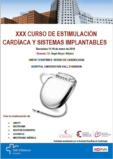XXX Curso de estimulación cardiaca y sistemas implantables